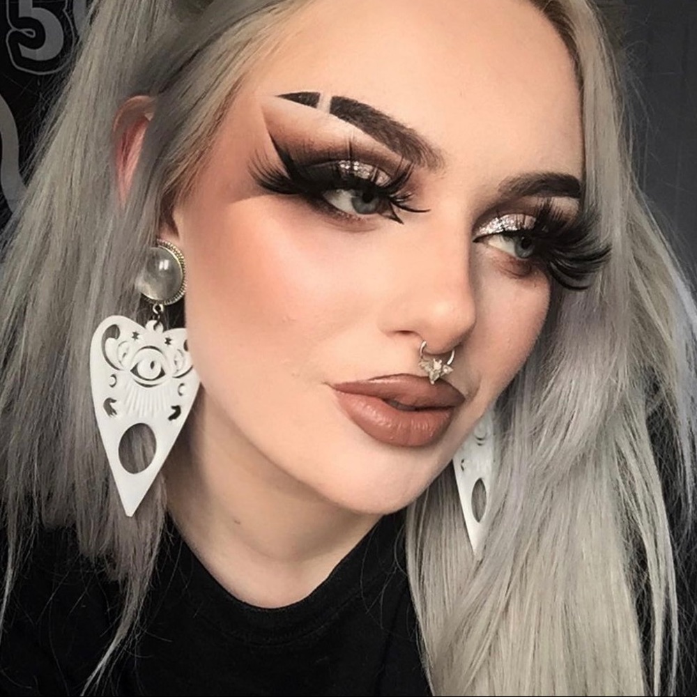 NWT Halloween Planchette Plugs Dangle Earrings